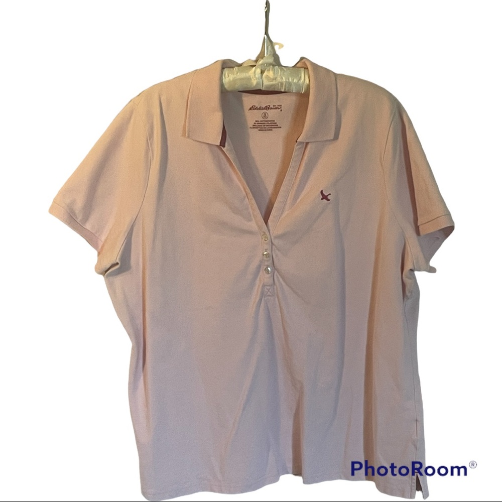 Light pink Eddie Bauer short sleeve polo